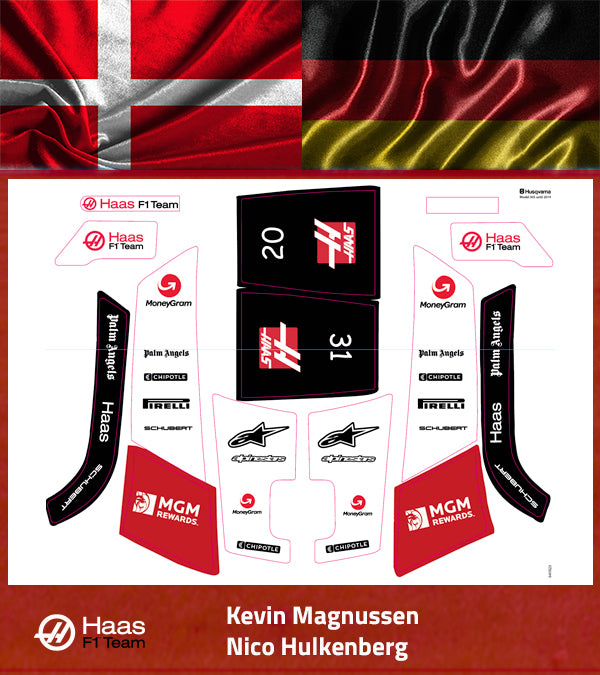 MoneyGram Haas F1 Team 2023 stickers / decals