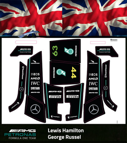 Set de pegatinas Petronas Mercedes F1 2024